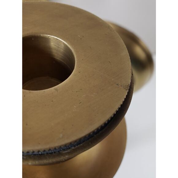 VINTAGE BOMBAY CO. MCM 15" SOLID BRASS Acanthus Leaf Candle SCONCE SET OF 2 - Picture 14 of 14